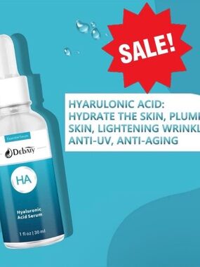 SALE! Debaiy HA Hyaluronic Acid Serum for the face 1oz anti-aging exp 4/2026 NEW